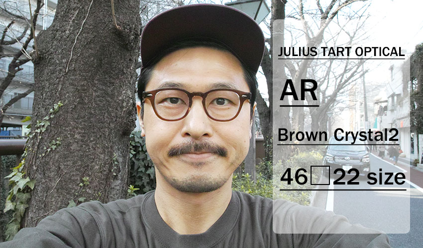 JULIUS TART OPTICAL / AR / bridge : 24mm / Brown Crystal 2 / 46-22 size