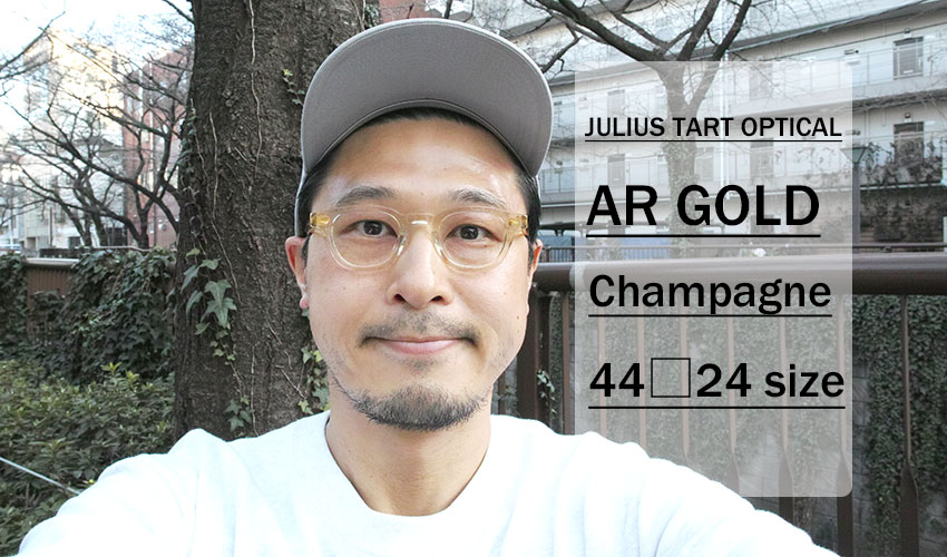 JULIUS TART OPTICAL / AR GOLD / Champagne / 44 -24 size