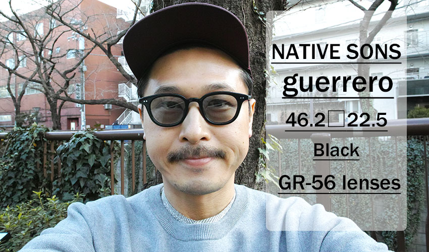 NATIVE SONS / GUERRERO / Black / GR-56 lenses / 46.2 size