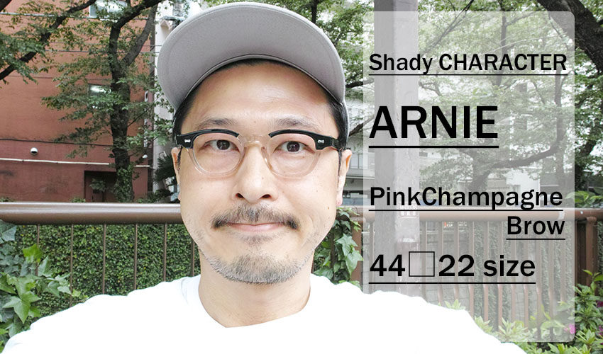 Shady CHARACTER / ARNIE / Pink Champagne Brow / 44 size