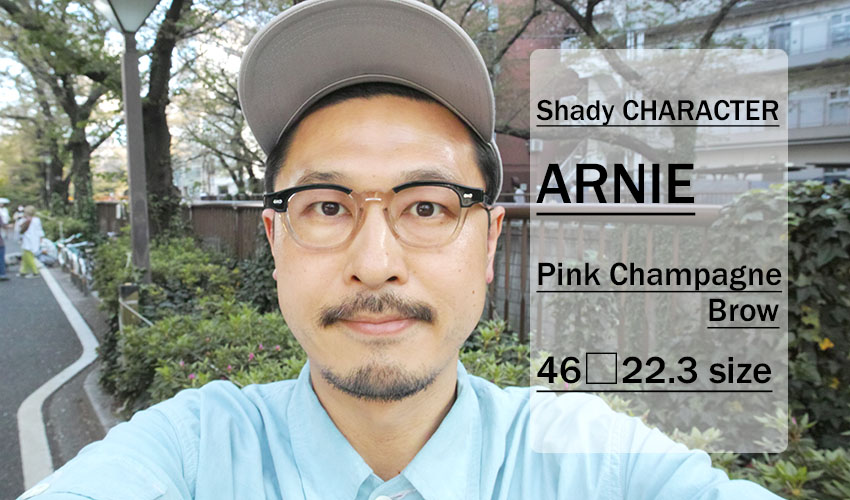 Shady CHARACTER / ARNIE / Pink Champagne Brow / 46 size