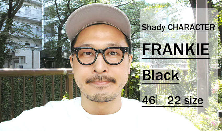 14,900円シェイディーキャラクター/Shady character フランキー 黒縁メガネ