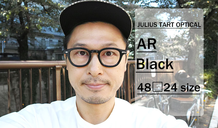 JULIUS TART OPTICAL / AR / 48-24 size / Black