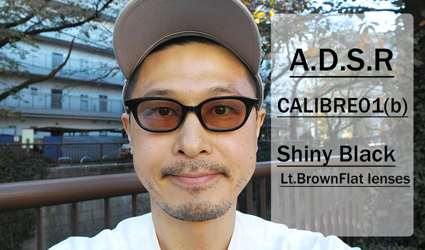 A.D.S.R. / CALIBRE 01(b) Shiny Black - Lt.Brown Flat lenses