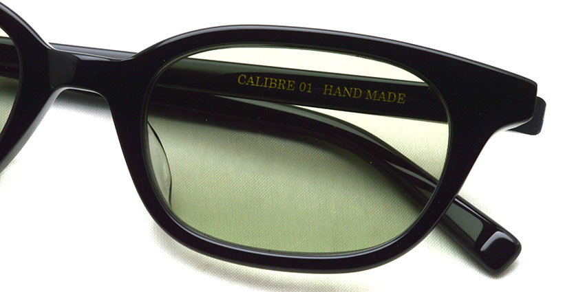 A.D.S.R. / CALIBRE 01(c) Shiny Black - Lt.Green Flat lenses