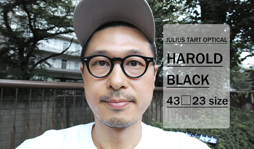 JULIUS TART OPTICAL / HAROLD / Black / 43 size
